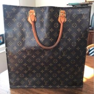 Louis Vuitton Sac Plat Brown Monogrammed Tote